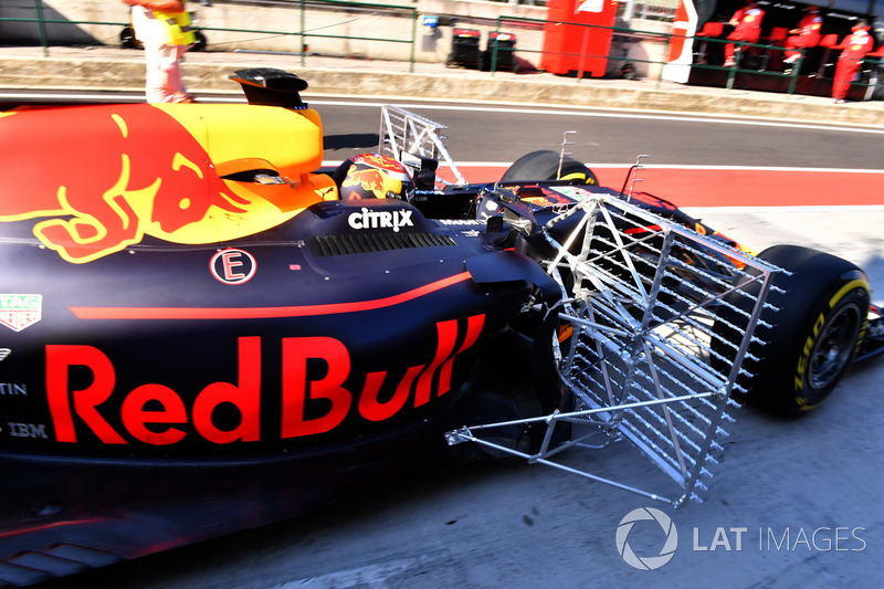 Max Verstappen, Red Bull Racing RB13, aero sensors