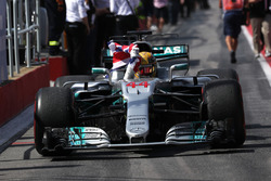 Race winner Lewis Hamilton, Mercedes AMG F1