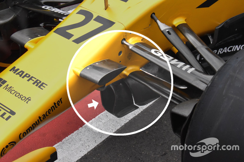 Aubes directrices de la Renault Sport F1 Team RS17