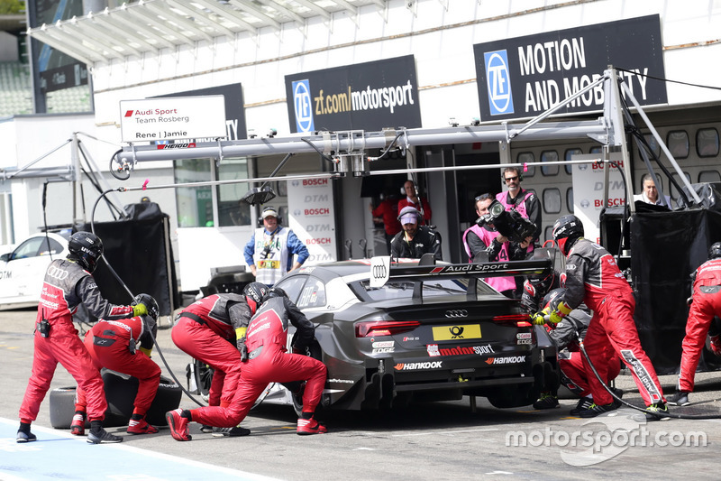 Pit stop, René Rast, Audi Sport Team Rosberg, Audi RS 5 DTM