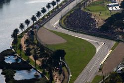 The action as seen from the air