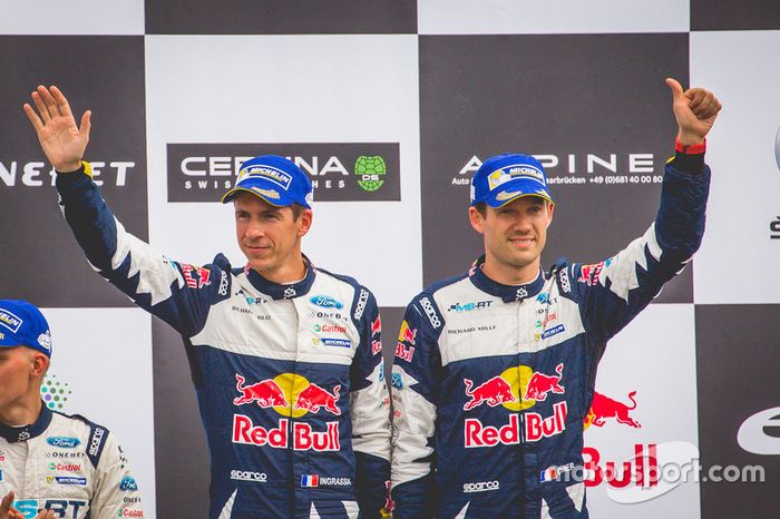 Podium: third place Sébastien Ogier, Julien Ingrassia, Ford Fiesta WRC, M-Sport