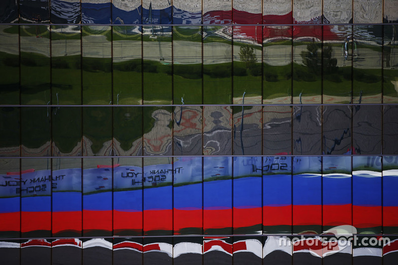 Reflections of the Sochi Autodrom track