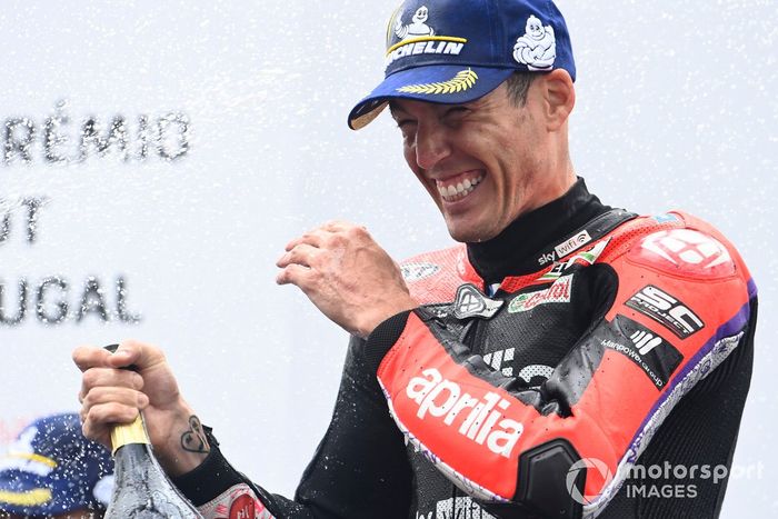 Podio: tercer lugar Aleix Espargaró, Aprilia Racing Team