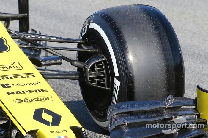 Detalle de la suspensión del Renault F1 Team R.S. 19