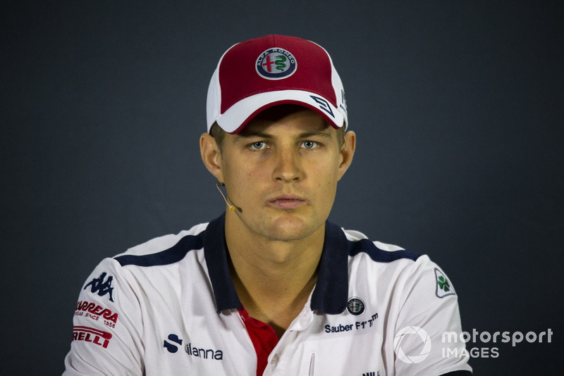 Marcus Ericsson, Sauber in press conference