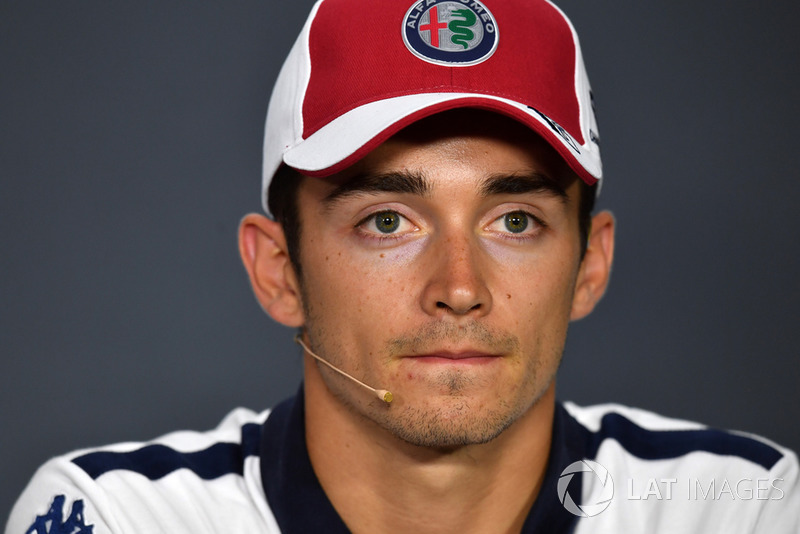 Charles Leclerc, Sauber in the Press Conference