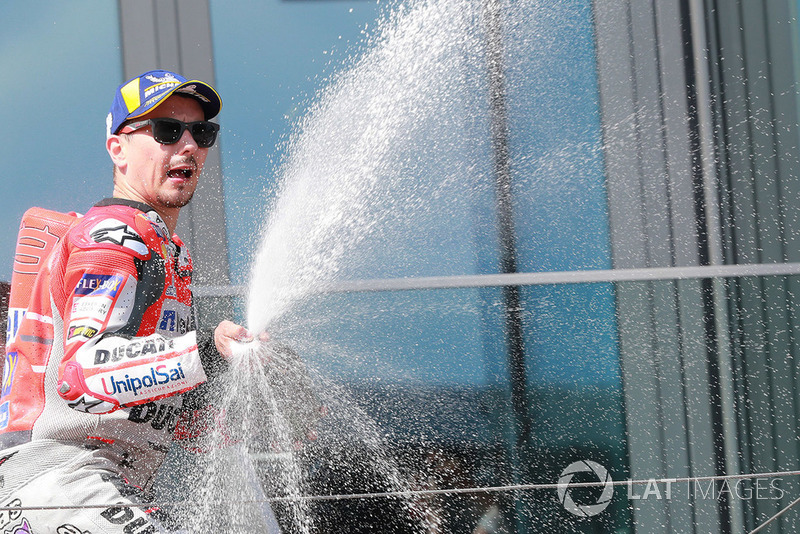 Il vincitore della gara Jorge Lorenzo, Ducati Team
