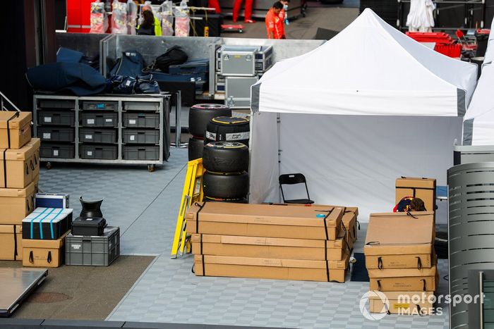 Equipo listo para ser empacado