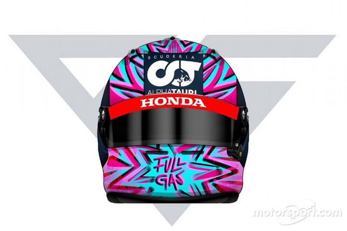 Il nuovo casco di Pierre Gasly