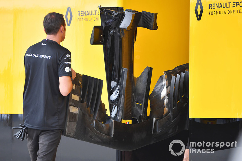 Morro y frontal del Renault Sport F1 Team 2018