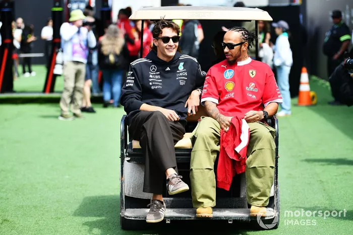 Lewis Hamilton, Ferrari, George Russell, Mercedes