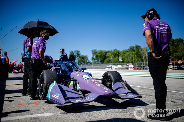 Romain Grosjean, Dale Coyne Racing con RWR Honda, miembros del equipo