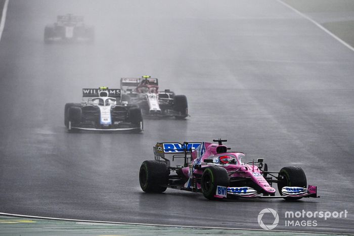 Sergio Pérez, Racing Point RP20, Nicholas Latifi, Williams FW43, Antonio Giovinazzi, Alfa Romeo Racing C39