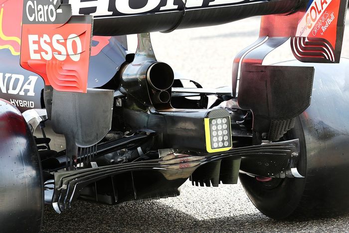 Detalle trasero del Red Bull Racing RB16B