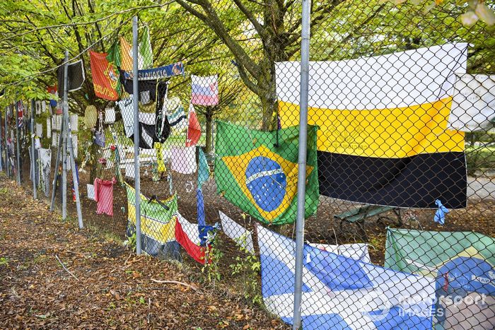 A trackside tribute to Ayrton Senna