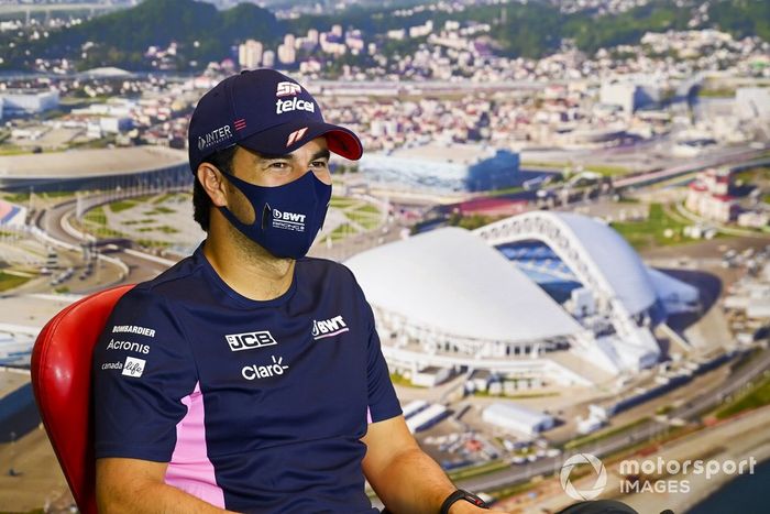 Sergio Pérez, Racing Point en la conferenci de prensa