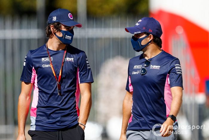 Lance Stroll, Racing Point y Sergio Pérez, Racing Point