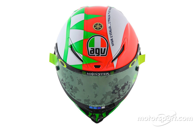 Il casco di Valentino Rossi, Yamaha Factory Racing