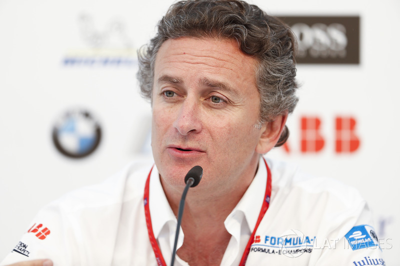 Alejandro Agag, CEO, Formula E, konferensi pers