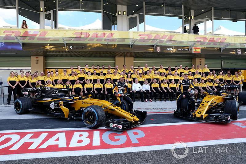 Carlos Sainz Jr., Renault Sport F1 Team y Nico Hulkenberg, Renault Sport F1 Team