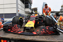 Kazalı araç, Max Verstappen, Red Bull Racing RB14