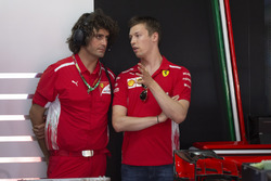 Daniil Kvyat, Ferrari e Marco Matassa, ingegnere Ferrari