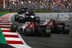 Marcus Ericsson, Sauber C37 and Charles Leclerc, Sauber C37