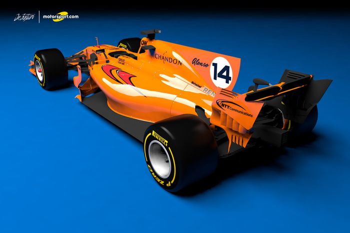El concepto de Mclaren Renault 2018