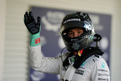 Nico Rosberg, Mercedes AMG F1 celebrat su segunda posición en parc ferme