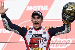 Podio: Marc Marquez ganador de la carrera, Repsol Honda Team