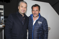 François Ribeiro, Eurosport Motorsport Direktor mit dem Ungarischen Fußballtrainer Bernd Storck