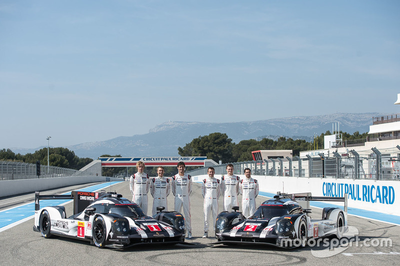 #1 Porsche Team Porsche 919 Hybrid: Timo Bernhard, Mark Webber, Brendon Hartley and #2 Porsche Team 