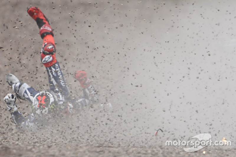 Jorge Lorenzo, Yamaha Factory Racing accidente