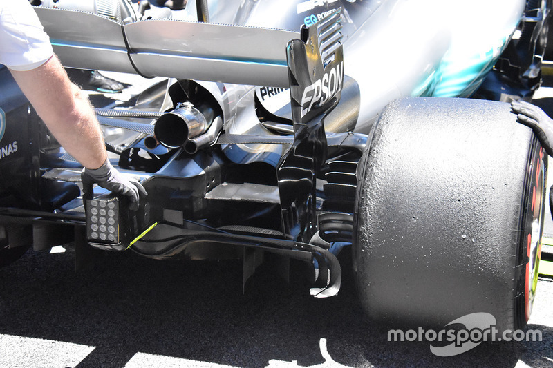 Mercedes AMG F1 W08 difüzör detay