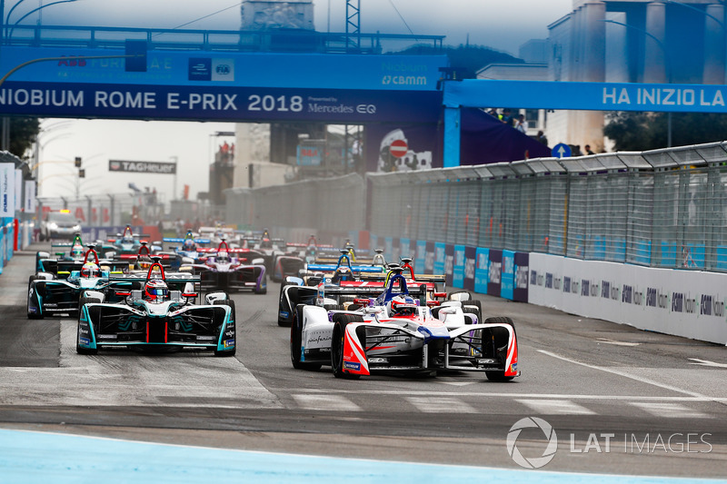 Felix Rosenqvist, Mahindra Racing, Sam Bird, DS Virgin Racing, Mitch Evans, Jaguar Racing