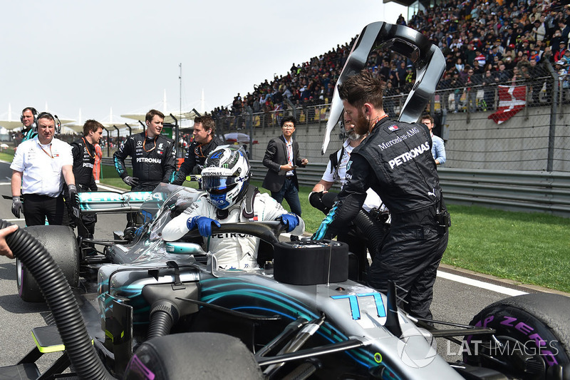 Valtteri Bottas, Mercedes-AMG F1 W09 EQ Power+ on the grid