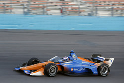 Scott Dixon, Chip Ganassi Racing Honda tests the aeroscreen