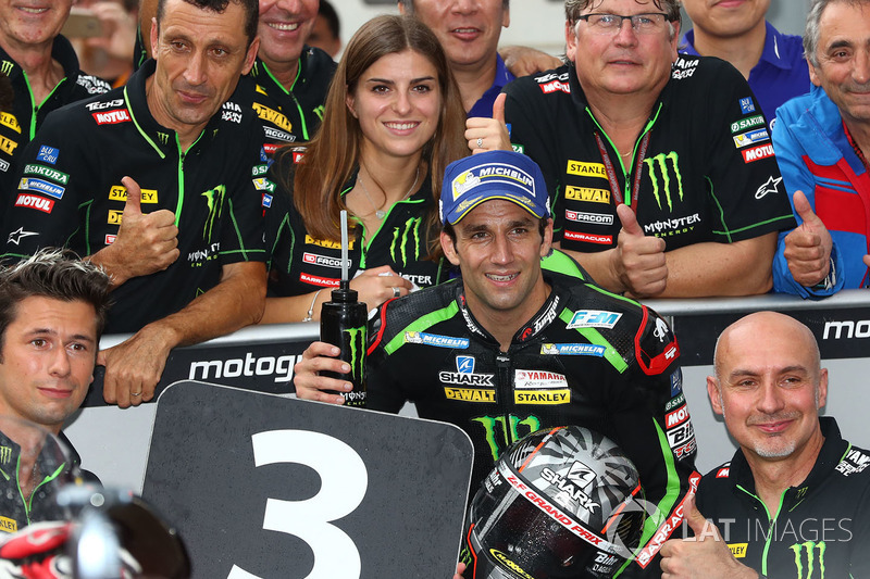 Johann Zarco confirmou o terceiro lugar.