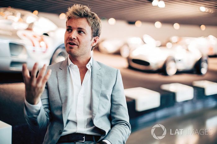 Nico Rosberg en el Museo de Mercedes