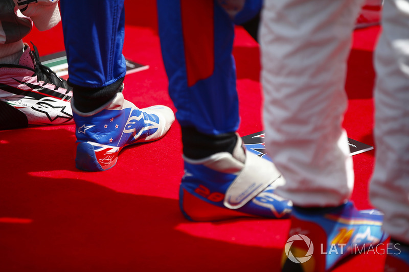 The boots of Brendon Hartley, Toro Rosso