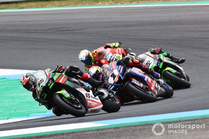 Jonathan Rea, Kawasaki Racing Team WSBK, Toprak Razgatlioglu, Pata Yamaha WorldSBK, Alex Lowes, Kawasaki Racing Team WSBK