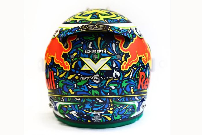 Helmet of Max Verstappen, Red Bull Racing