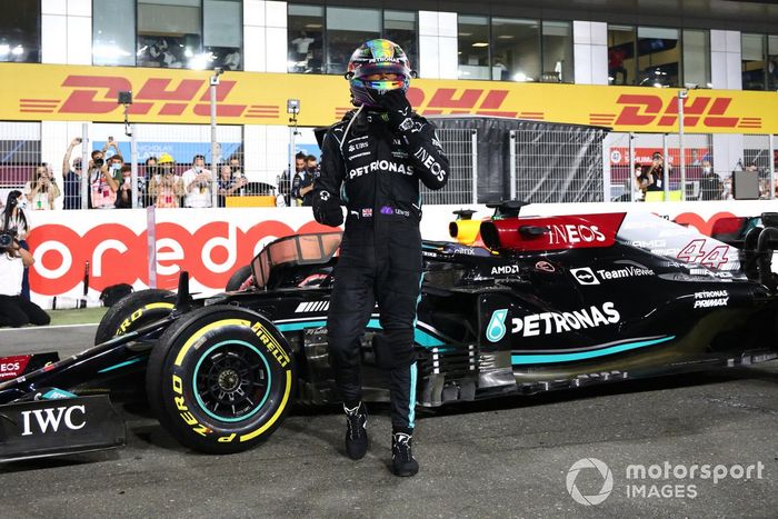 Lewis Hamilton, Mercedes, ganador del GP de Qatar