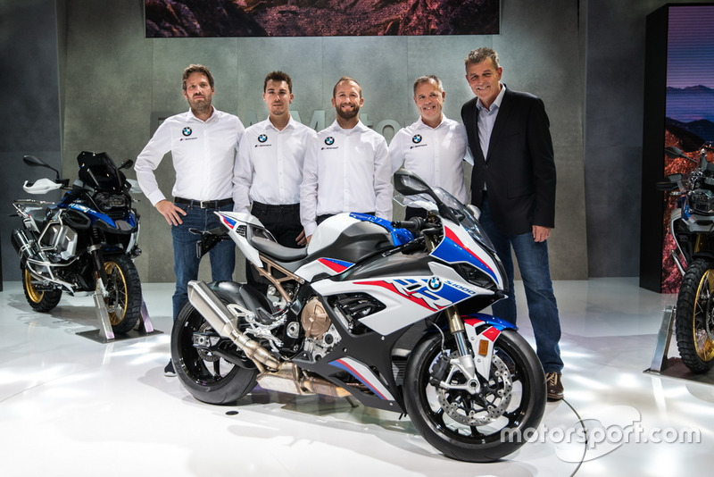 Marc Bongers, BMW Motorrad Motorsport Director, Markus Reiterberger, Tom Sykes, Shaun Muir, Team Director, Dr. Markus Schramm, jefe de BMW Motorrad