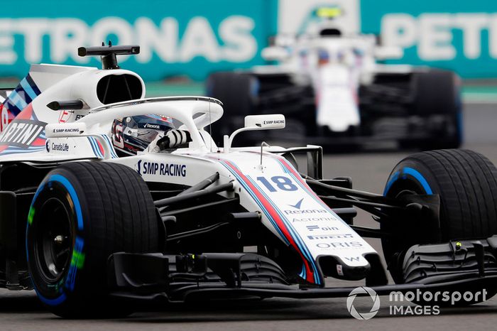 Lance Stroll, Williams FW41, Sergey Sirotkin, Williams FW41