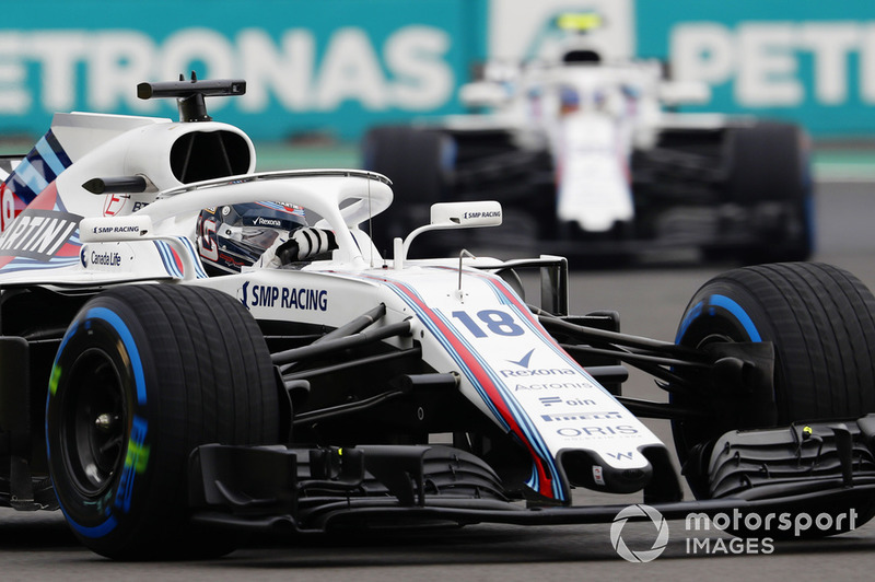 Lance Stroll, Williams FW41, Sergey Sirotkin, Williams FW41