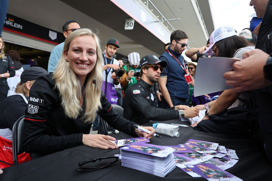 Gabriela Jílková, piloto reserva de Porsche, Antonio Felix da Costa, TAG Heuer Porsche Formula E Team