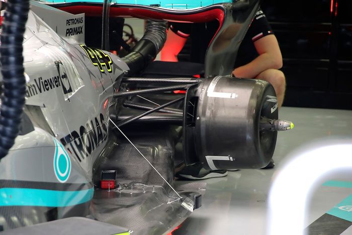 Freno trasero del Mercedes W13