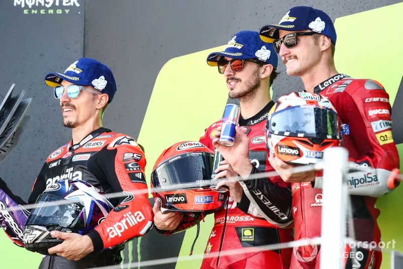 Pecco Bagnaia, Maverick Viñales et Jack Miller